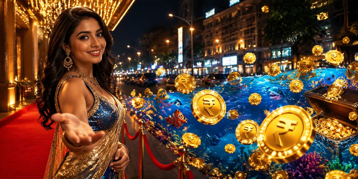 Golden coins cascading representing jackpot and gaming rewards
